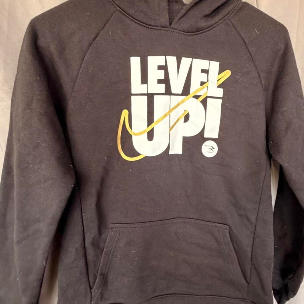Nike Black and Brown Hoodie